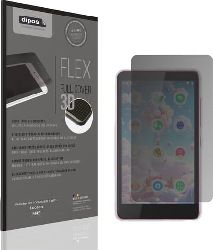 dipos FLEX – Matte Privacy Screenprotector geschikt voor Luoran M4S | Volledige Schermbescherming | Case-Friendly