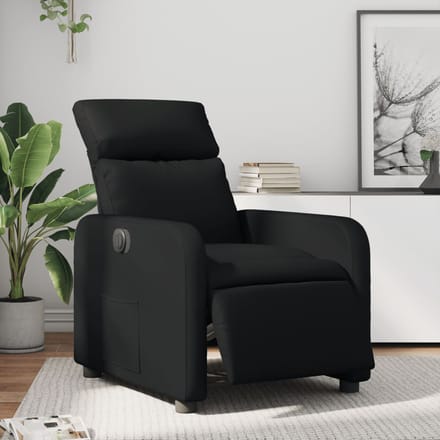 vidaXL - Fauteuil - elektrisch - verstelbaar - kunstleer - zwart
