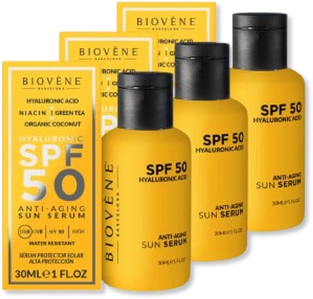 Biovene sun serum hyaluronic SPF50 3pak