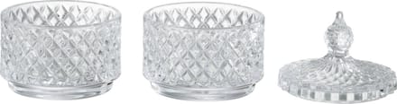J-Line voorraadpot 2 Lagen - glas - transparant