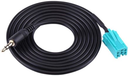 Allecto - AUX-Kabel voor Autoradio - 6-polige naar 3,5 mm - Geschikt