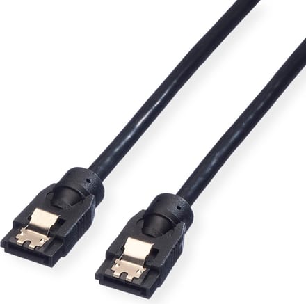 ROLINE Interne SATA 6.0 Gbit/s HDD-kabel met klikvergrendeling, 0,5 m