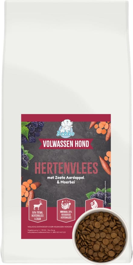 Bebbo Hondenbrokken - HERT - Hypoallergeen - 6 KG