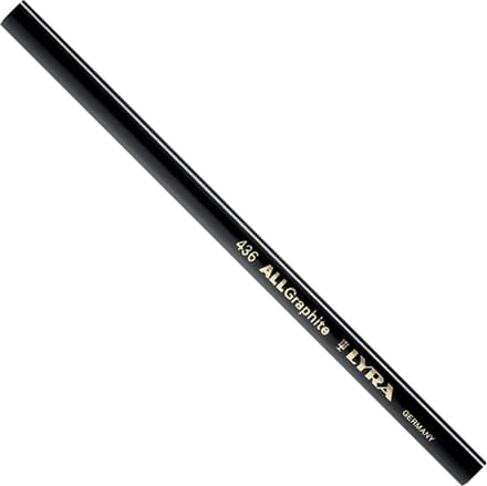 Lyra 4362103 allgraphite 436 potlood Timmermanspotlood zwart