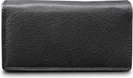 THL Design - Portemonnee Dames - Harmonica overslag model - Nappa Leer Zwart
