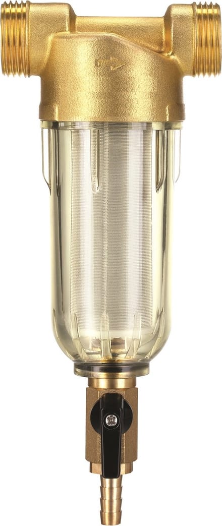 Voorfilter voor waterzuivering en/of bescherming pomp