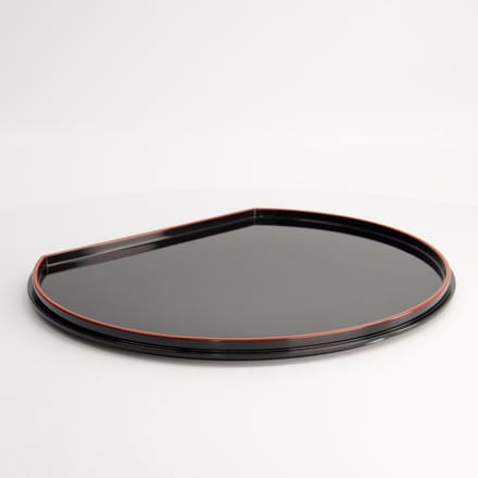 Tokyo Design Studio - Lacquerware Dienblad - Halve Maan - Zwart/Rood - 33 cm