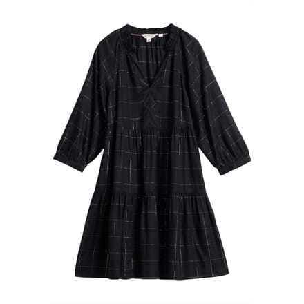 White Stuff Orla Check Dress Black Multi Größe: 10 | Midikleider Outlet | Damen | Schwarz