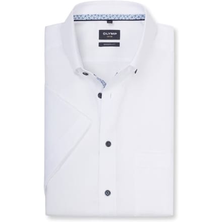 OLYMP Luxor Overhemd, Modern Fit, Button-down, Wit