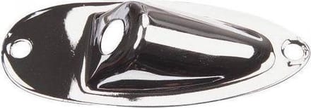 Yellow Parts EZ1136 Jack Cover Chrome gitaarschakelaar/-output