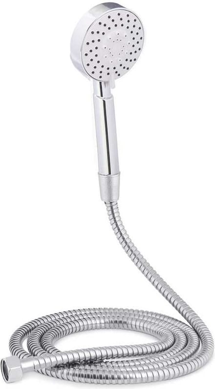 Berilo doucheslang en douchekop met 3 standen - 200 cm - universele aansluiting - zilver - badkameraccessoires