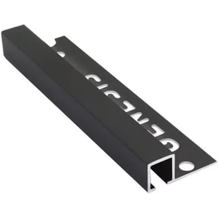 Genesis Hoekprofiel - Aluminium Zwart - 12x12x1,2mm 2,7m
