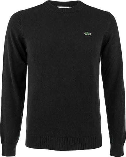 Lacoste herentrui katoen - O-hals - zwart