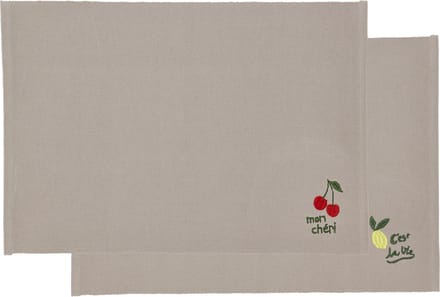 Södahl Bistro Placemat 33 x 48 cm 2 stuks Green