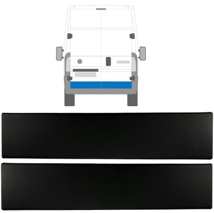 Sierlijst achterdeur voor Citroen Jumper 2018- / Links + Rechts / Set