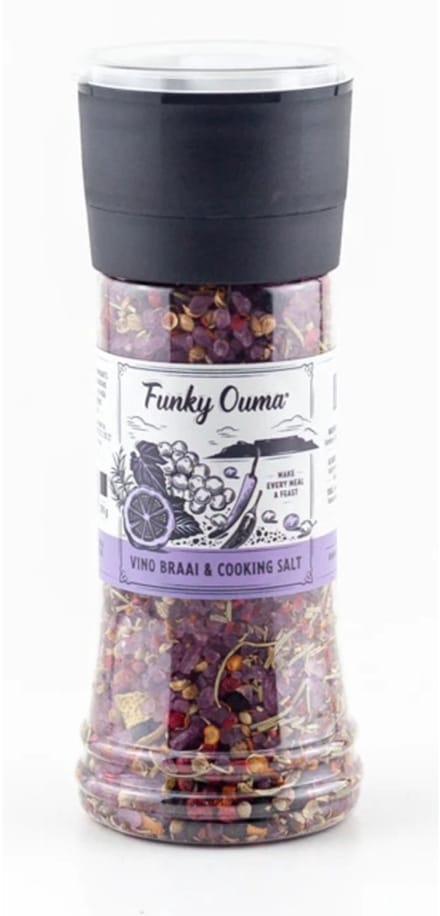 Funky Ouma - Vino braai & Cooking Salt - Grinder 250 ml