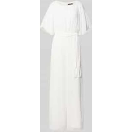 Jumpsuit van vloeiende stof met Strikceintuur