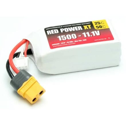 Red Power LiPo accupack 11.1 V 1500 mAh Aantal cellen: 3 Softcase XT60