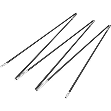 Glasvezel Camping Tentstokken Buiten Zonne-Schuilplaats Steunstokken Luifel Frames Kit black