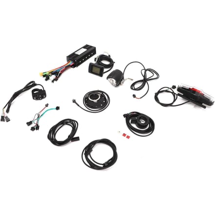 30A 3-modus Controller M3 Display Duim Gashendel Kit Fiets Lithium Batterij Modificatie Kit voor 750W tot 1000W Motor black