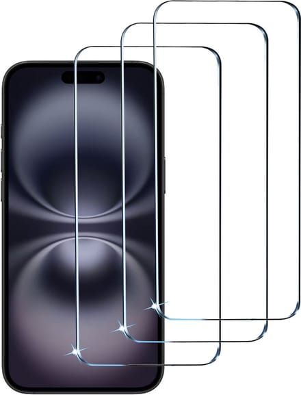 Tempered glass Geschikt voor iPhone 16 Plus Screenprotectors - Beschermglas - Glasplaatje - 3 Stuks
