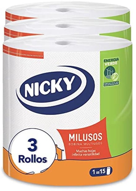 Keukenpapier 3 Rollen 2-Laags 535 Vellen Super Absorberend 100% FSC-Certificeerd