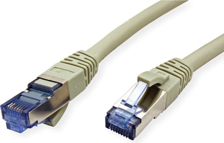 VALUE Patchkabel Kat.6A (Class EA) S/FTP (PiMF), LSOH, grijs, 0,3 m