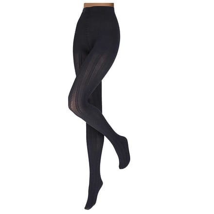 Morethansocks - Dames Panty - Kabelstructuur - Maat S t/m XXL - Panty's - Kousenbroek dames - Hoge kwaliteit panty