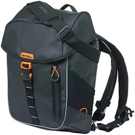 Basil Miles Tarpaulin Fietsrugzak - Enkele fietstas - Zwart - 13 Liter