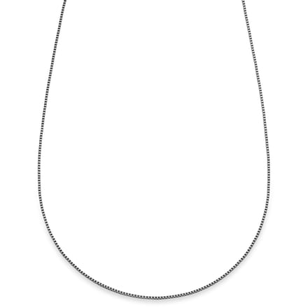 Essentials | 1 mm Zilverkleurige Ketting met Vierkante Venetiaanse Schakels