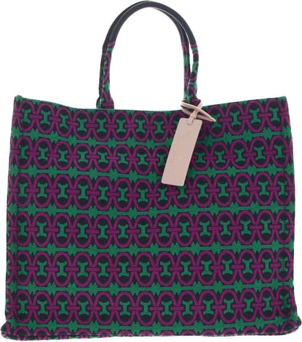 COCCINELLE Handtas Schoudertas Never Without Bag Jacquar Handbag Mul. Dahl / M. Blue Veelkleurig