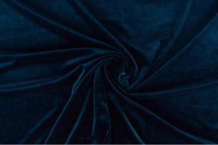 Stretch fluweel - Petrol - 1 meter - Per meter - Velvet stof