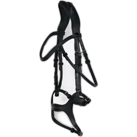 Horze Peckham Anatomisch Hoofdstel met borduursel, Black, Warmblut