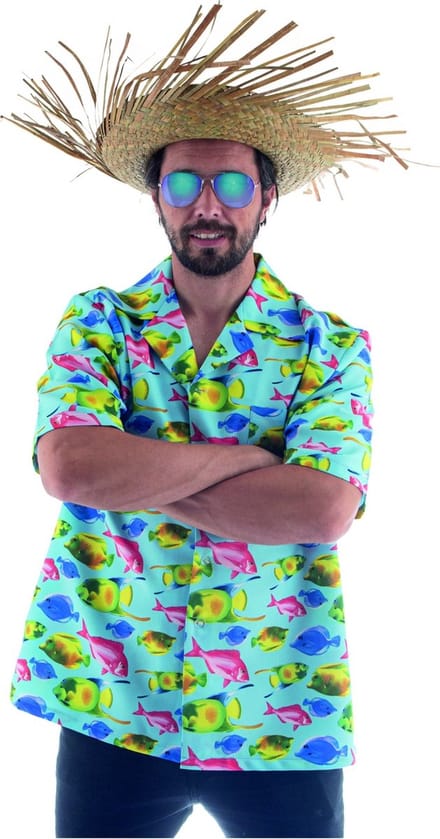 Hawaii shirt Luuk met vis print