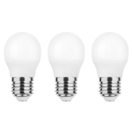Modee E27 LED Filament Lamp 4.9W - 470lm - 2700K - Extra Warm Wit - LED Kogellamp G45 - Vervangt 40W Gloeilamp - 3 stuks