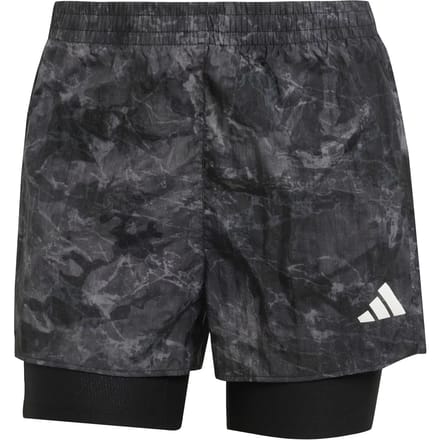 Korte Broek adidas Shorts Own The Run Spray Dye 2in1 élastique