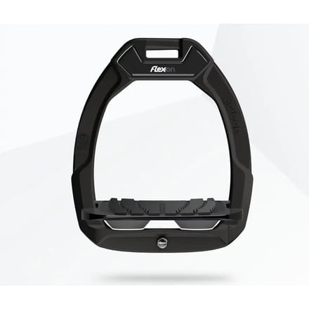 Veiligheidsspanners voor paardrijden Schuin Grip Zwart/Zwart/Antraciet Flex-On Safe-On