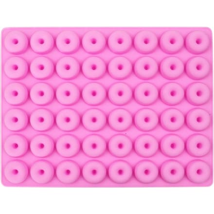 48 Holte Mini Siliconen Donut Bakvorm Chocolade Donut Cakevorm Parsty Bakvorm roze