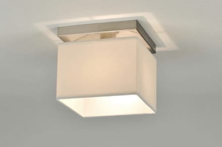 Lumidora Plafondlamp 71211 - Plafonniere - ADELAIDE - E14 - Wit - Textiel