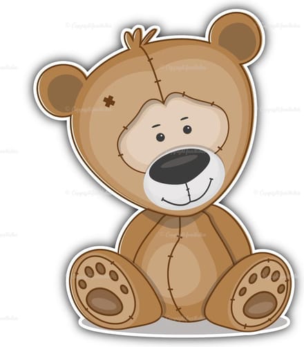 geboortebord teddybeer 60 cm