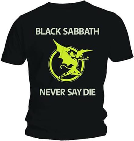Black Sabbath - Never Say Die Heren T-shirt - XXL - Zwart