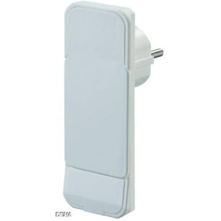 Bachmann CEE 7/7 geaarde stroomstekker | haaks (plat) met hendel | wit