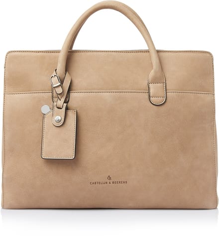 Castelijn & Beerens - Carisma Laptoptas 15,6 RFID | beige -