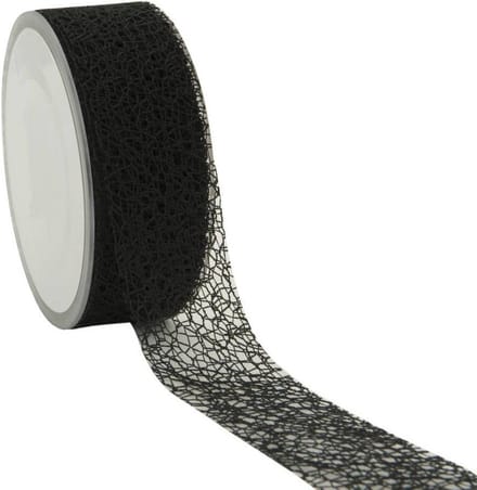 Honeycomblint zwart – 38 mm × 20 m