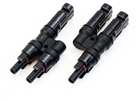 MC4 Y Connector Set voor Zonnepanelen - MMF + FFM Zonne-Stekkers voor Parallelschakeling