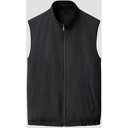 Eton Solid Color Reversible Body-Warmer Donker Grijs / male