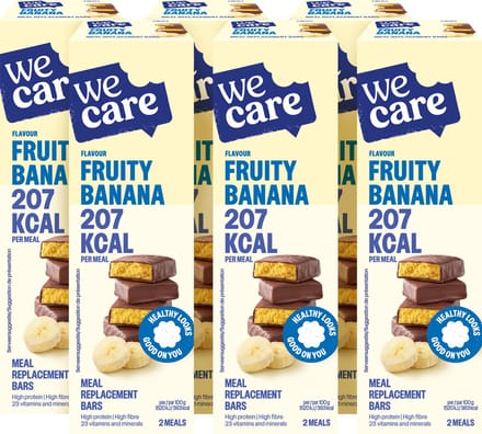 WeCare - Meal Replacement Bars - Banaan - 6 x 120 gr