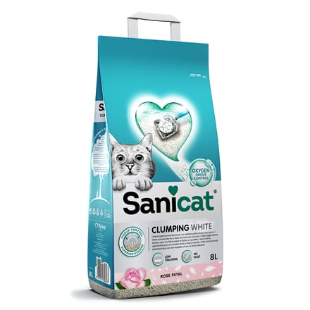 Sanicat Clumping White Rose Kattenbakvulling - 8 l