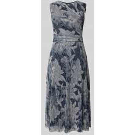 Midi-jurk met bloemen All-over print
