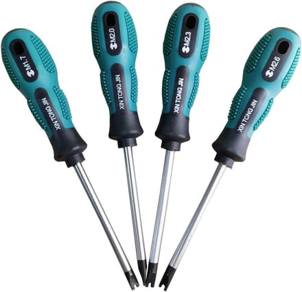 Solidchoice - Set van 4 U-vormige Magnetische Schroevendraaiers 75 mm